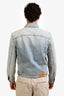 Gucci Blue Denim/GG Jacquard Reversible Jacket Size 46 Mens