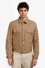 Gucci Blue Denim/GG Jacquard Reversible Jacket Size 46 Mens