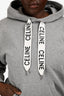 Celine Heather Grey French Terry Logo Hoodie Size M