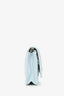 Pre-Loved Chanel™ Light Blue Leather Quilted CC Pearl Crush Wallet On Chain