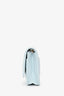 Pre-Loved Chanel™ Light Blue Leather Quilted CC Pearl Crush Wallet On Chain