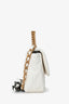 Pre-Loved Chanel™ White Lambskin Leather Quilted CC Small 19 Flap Bag
