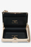 Pre-Loved Chanel™ Black Patent Calfskin 'Minaudiere' Chain Box Boy Bag