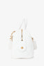 Pre-Loved Chanel™ White Caviar Leather Bowling Bag With Gold Hardware