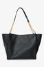 Pre-Loved Chanel™ 2025 Black Lambskin CC Large Shopping Tote with Pouch