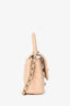 Pre-Loved Chanel™ Beige Caviar Leather Micro Coco Top Handle Bag with Chain