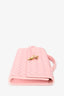 Bottega Veneta Pink Leather 'Andiamo' Clutch