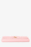 Bottega Veneta Pink Leather 'Andiamo' Clutch