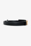Moschino Black Leather Logo Belt