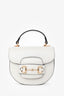 Gucci White Leather 'Horsebit 1955' Mini Crossbody Bag