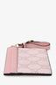 Gucci Pink Coated Canvas/Leather Card Holder