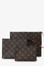 Louis Vuitton Monogram Coated Canvas Trio Toilet Pouch