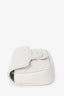 Gucci White Leather Chevron Quilted Super Mini GG Marmont Belt Bag