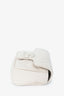 Gucci White Leather Chevron Quilted Super Mini GG Marmont Belt Bag