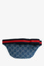 Gucci Blue Denim GG Web Belt Bag