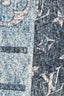 Louis Vuitton Blue/White Silk Logo Twilly