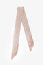 Gucci Pink Silk Monogram Twilly