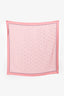 Gucci Pink/Gold Silk Monogram Scarf