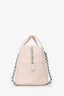 Pre-Loved Chanel™ 2015/16 Pink Leather Quilted 'Feather Weight' Bowling Bag
