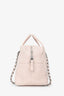 Pre-Loved Chanel™ 2015/16 Pink Leather Quilted 'Feather Weight' Bowling Bag