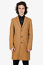 Paul Smith Camel Wool Coat Size M Mens