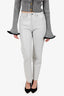 Agolde Light Grey Leather Pants Size 26
