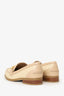 Stuart Weitzman Beige Raffia Chain Loafers Size 8