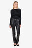 Stand Studio Black Leather 'Rebecca' Pants Size 36