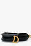 Christian Dior 2018 Black Leather Mini Saddle Top Handle