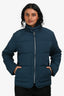 Hermès Sellier Blue Reversible Light Down Jacket Size S