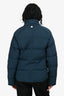 Hermès Sellier Blue Reversible Light Down Jacket Size S