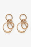 Chloé Gold Tone Ring Link Ear Pendants