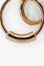 Chloé Gold Tone Ring Link Ear Pendants