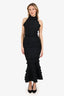 Elliatt Black Ruffled Maxi Dress Size XXS