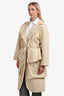 Jacquemus Beige Cotton 'Le Manteau Bagli' Coat Size 36