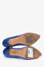 Manolo Blahnik Blue Satin Hangisi Heels Size 39