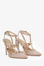 Valentino Nude Patent Cage Rockstud Heels Size 39