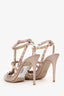 Valentino Nude Patent Cage Rockstud Heels Size 39