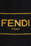 Fendi Black/Yellow Wool/Cashmere Logo Toque
