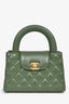 Pre-Loved Chanel™ Green Lambskin Mini Kelly Shopper Tote