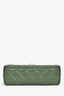 Pre-Loved Chanel™ Green Lambskin Mini Kelly Shopper Tote