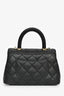 Pre-Loved Chanel™ Black Caviar Extra Mini Coco Handle Flap Bag