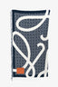 Loewe Navy/Cream Wool Anagram Blanket
