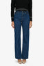 Acne Studios Blue Denim High Rise Wide Leg Jeans Size 26