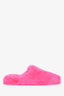 Balenciaga Pink Faux Fur Teddy Mules Size 40 Mens