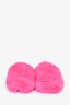 Balenciaga Pink Faux Fur Teddy Mules Size 40 Mens