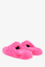 Balenciaga Pink Faux Fur Teddy Mules Size 40 Mens