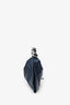 Burberry Navy Leather 'Swan' Small Shoulder Bag