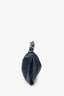 Burberry Navy Leather 'Swan' Small Shoulder Bag