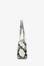 Khaite Beige/Black Snake Embossed 'Simona' Shoulder Bag